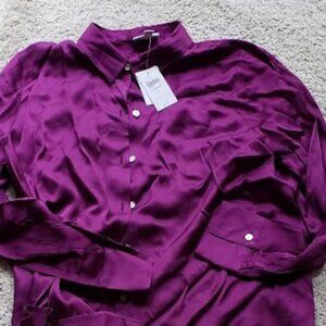 J.Jill Long Sleeve Purple Blouse